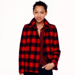 Last Chance 🌲J.Crew Buffalo check peacoat