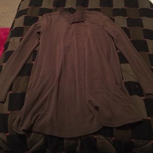 Green t-shirt dress. Long sleeved