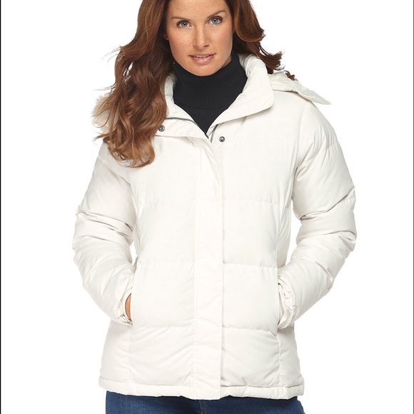 White Down & Feather Fill Jacket