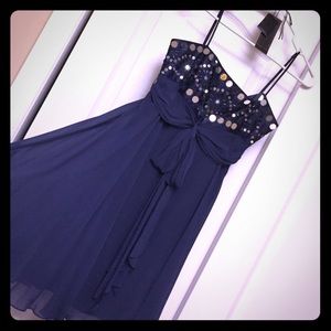 BCBG Navy Cocktail Dress