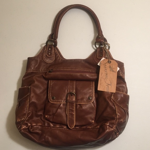 Brown antique style purse