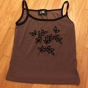 90s Brandy Mocha & Black Velvet Crop