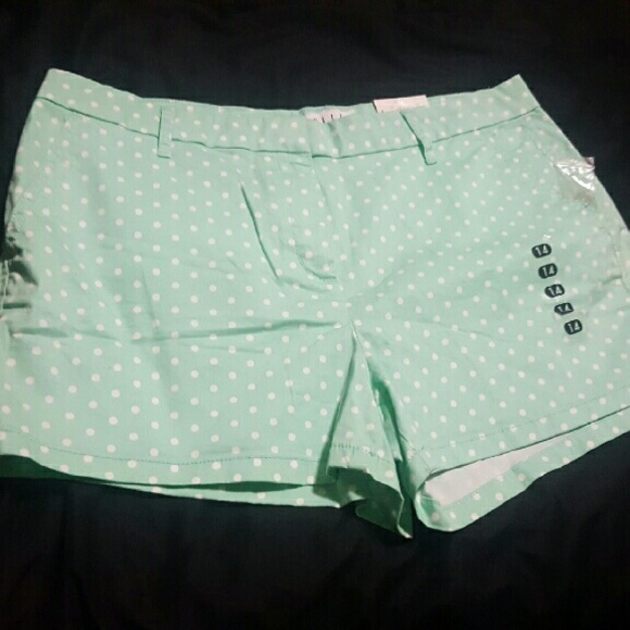 ELLE Mint Polka Dot Shorts