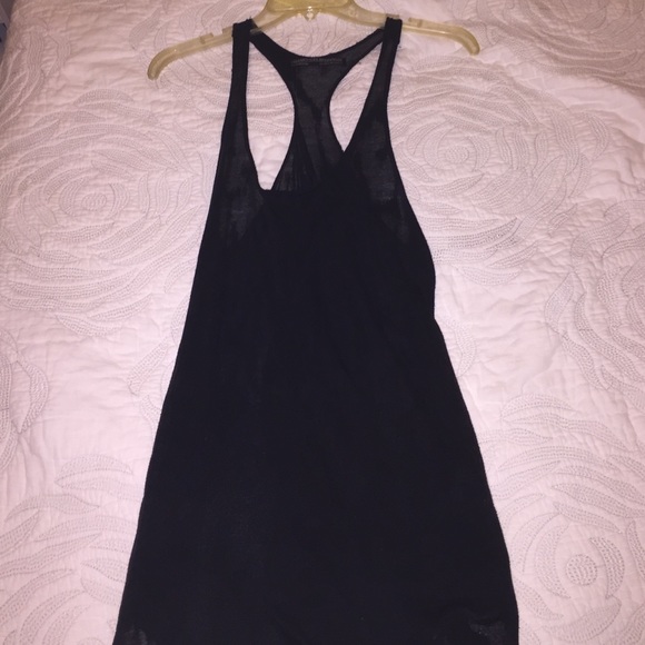 All Saints racerback black tee