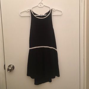 Black and White Express Tank Blouse