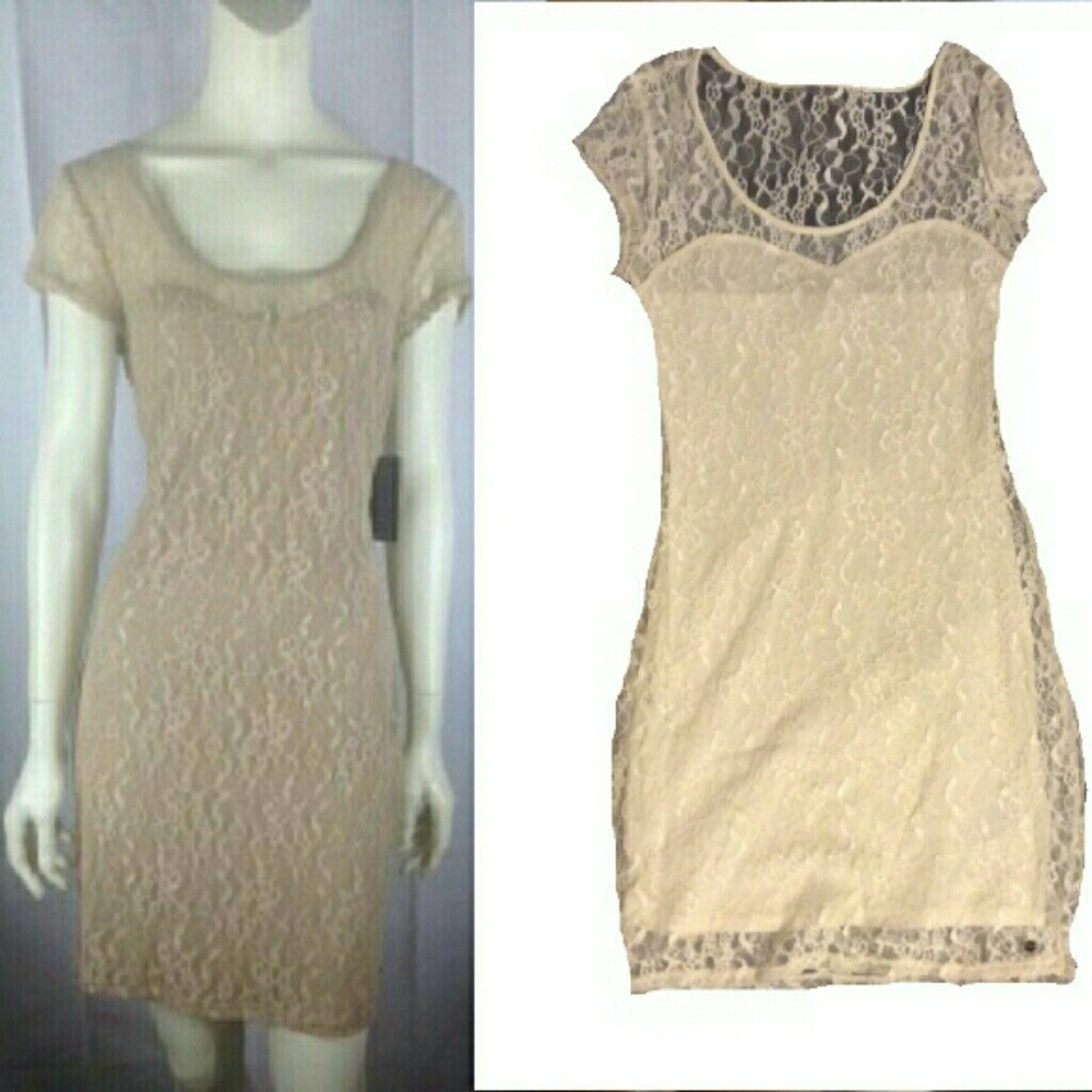 Ivory Lace Guess Dress
