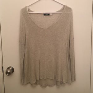 Urban Outfitters BDG Sheer Grey Long Sleeve Blouse