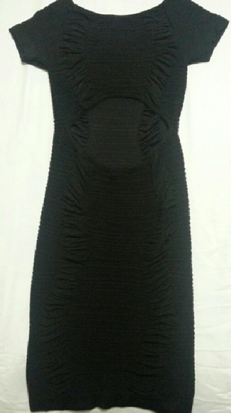 Little Black Back Out Casual Dress - Picture 2 of 2