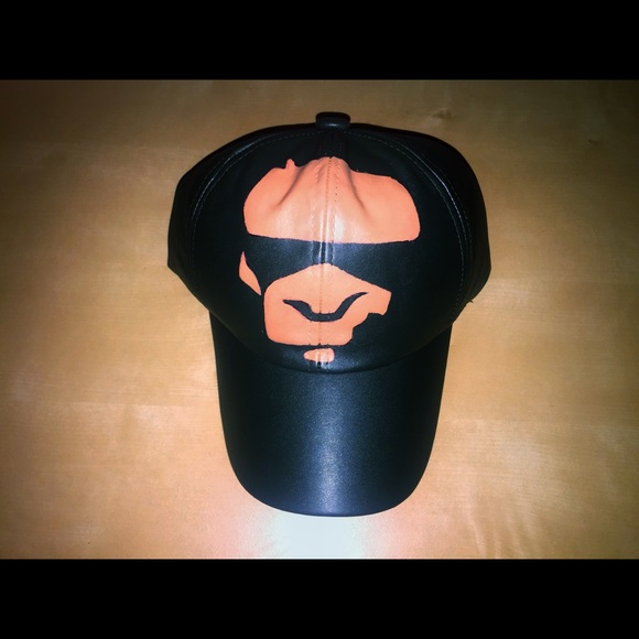 Hand-Painted "B***" Leather Dad Hat.
