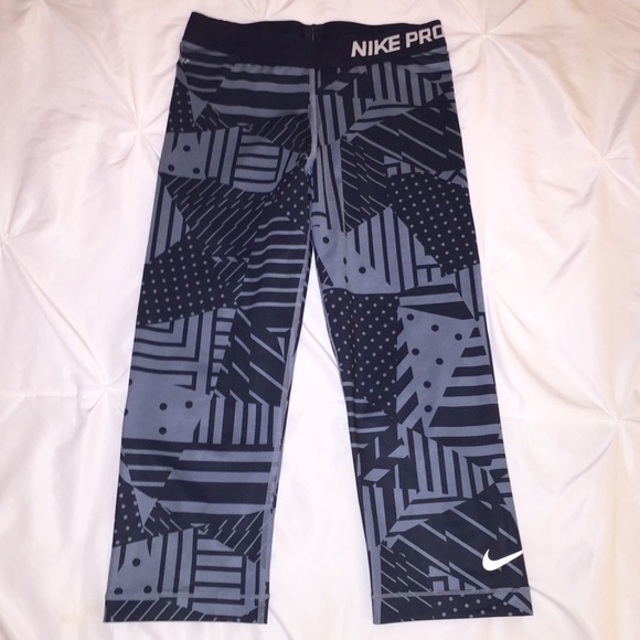 Nike // Pro Capri Patchwork Leggings - image 2
