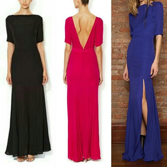 Femme D'Armes Chiffon Bailey V-Back Gown dress