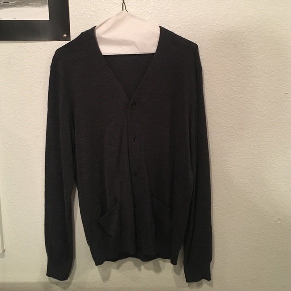 Gray cardigan