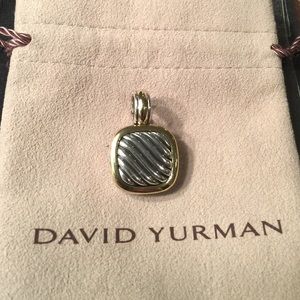 David Yurman Gold and Silver Pendant/Enhancer