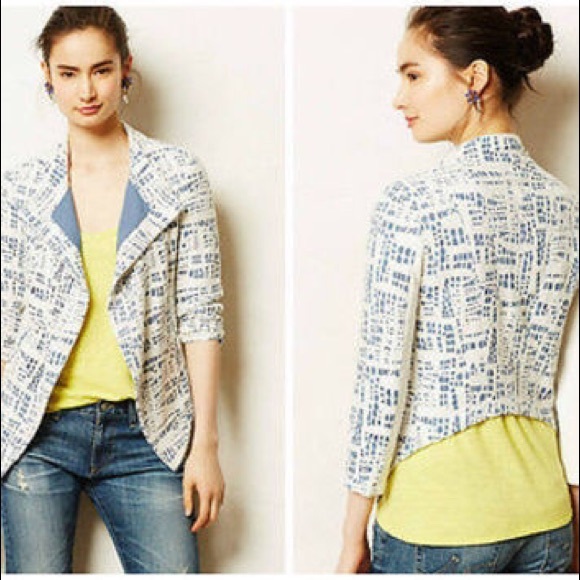 Anthropologie Addison Story Rinsed Indigo Jacket - Picture 4 of 4