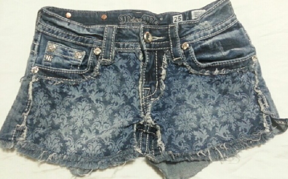 Classic Blue Miss Me Jean Shorts - Picture 1 of 2
