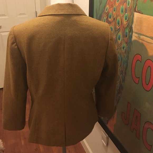 OBR Mustard Poly/Wool Blend Blazer NWT - Picture 2 of 3