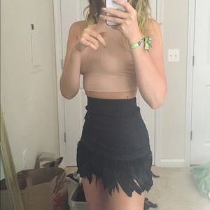 Real Feather Skirt