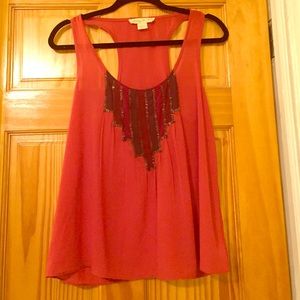 Beautiful beaded silk tank