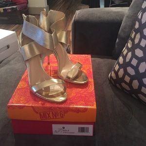 Dressy Gold Heels