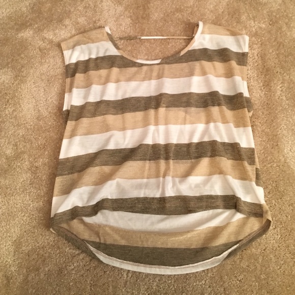 Gold shimmer top