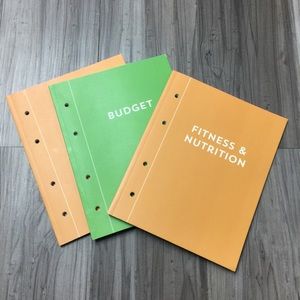 Fitness and nutrition journal & budget planner