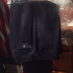 Blue Linen dress pants