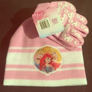 Disney Princess hat and gloves