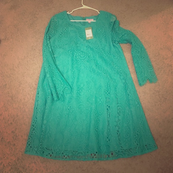 Lily Pulitzer green lace dress