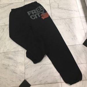 Free City black sweatpants size small