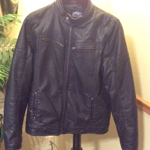 First Wave Faux-Leather Boys Jacket