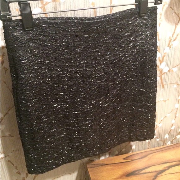 BCBGeneration Metallic Stretch Mini Skirt - Picture 2 of 4