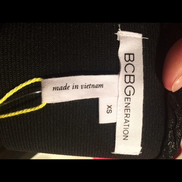 BCBGeneration Metallic Stretch Mini Skirt - Picture 3 of 4