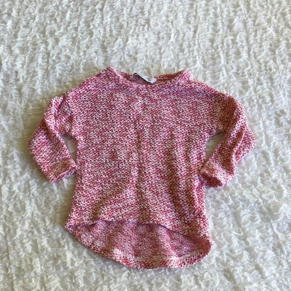 Longsleeved Red and White Top