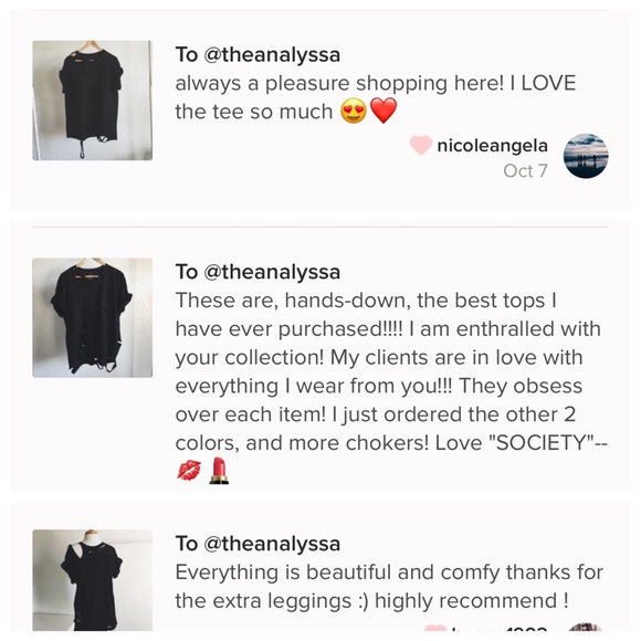 BEST SELLER 🥀 Black Distressed Tee - Picture 7 of 8