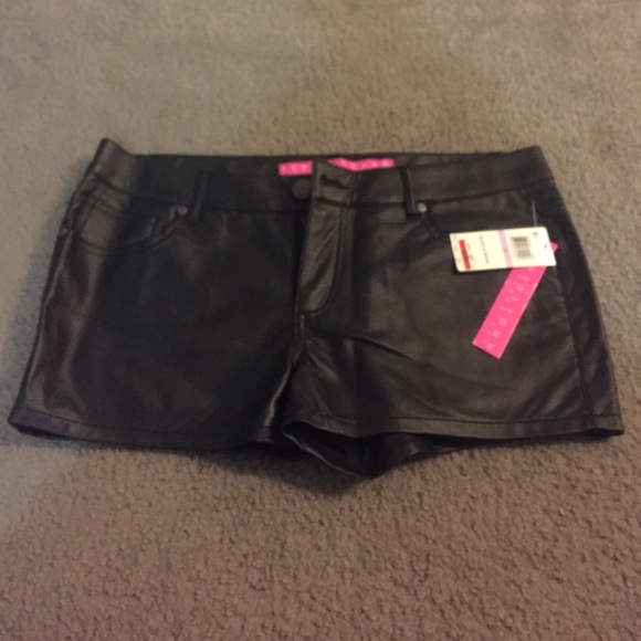 Black Leather shorts