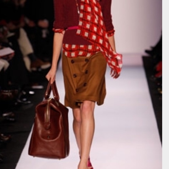 DVF runway brown skirt