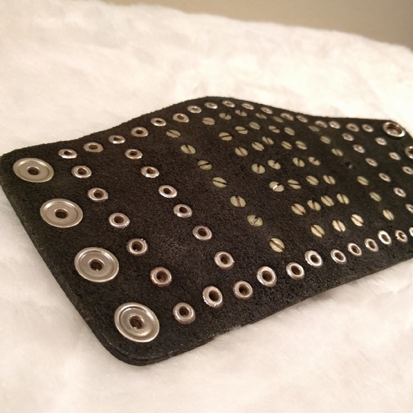 Leather Studded Cuff - Picture 3 of 4