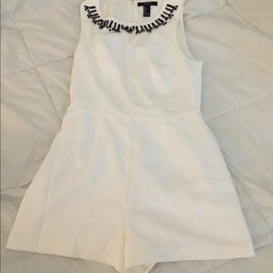 White formal romper