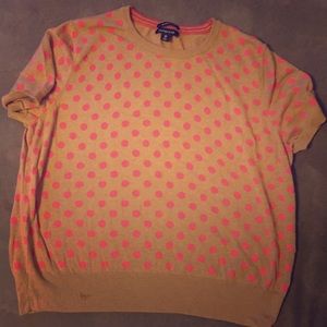 Lands End Short Sleeve Sweater