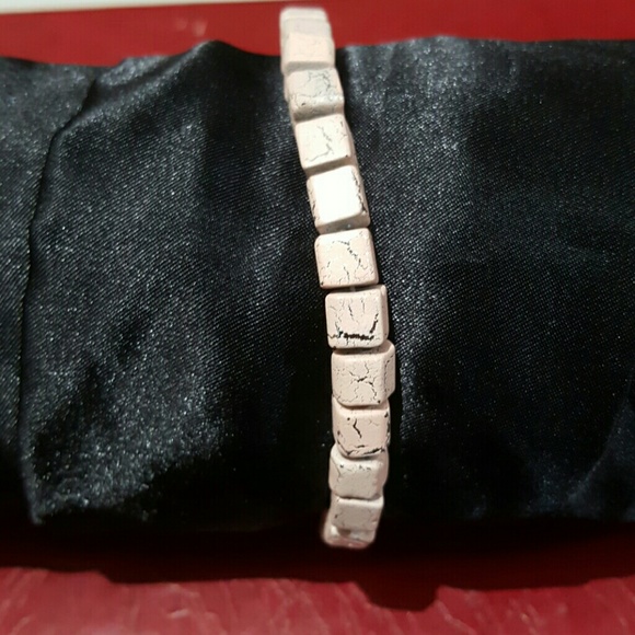 Elastic Pink Cube Bracelet