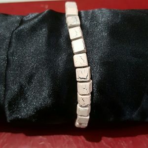 Elastic Pink Cube Bracelet