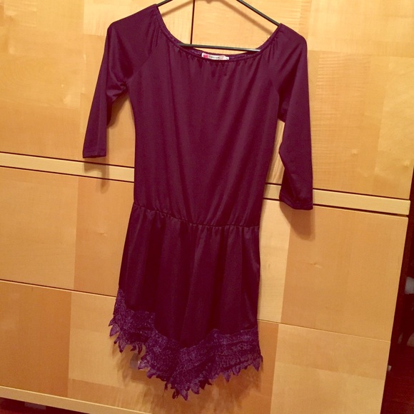 Dark purple romper