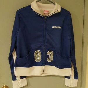 Blue and white jacket