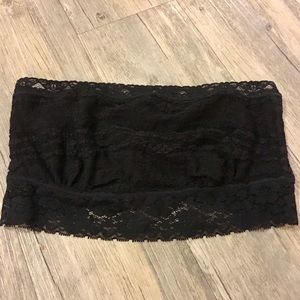 Free People black lace bandeau