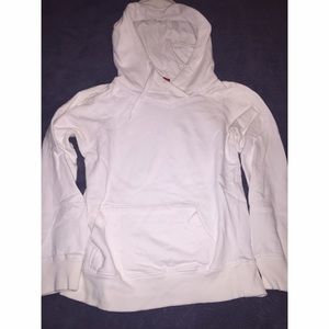 White Hooded Pullover