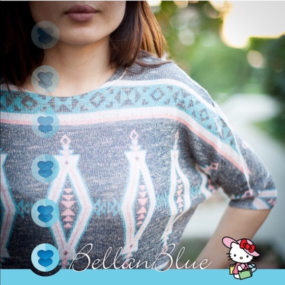 The LORRIE print top - PINK mix - Picture 4 of 4