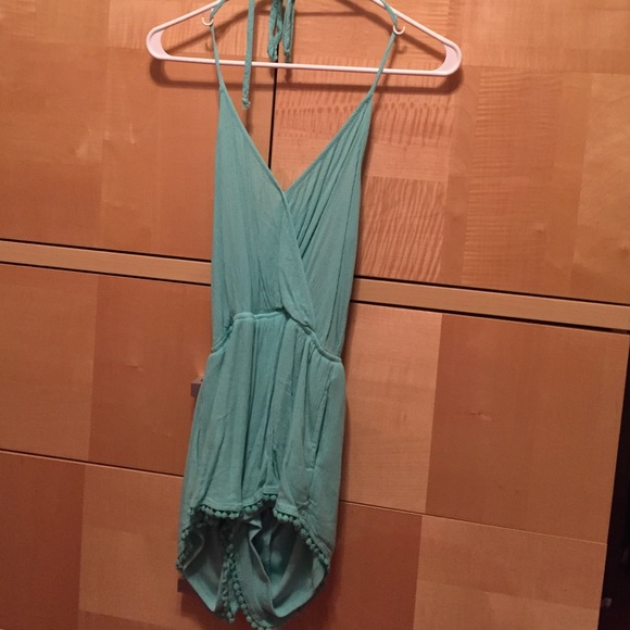 Sea foam green romper
