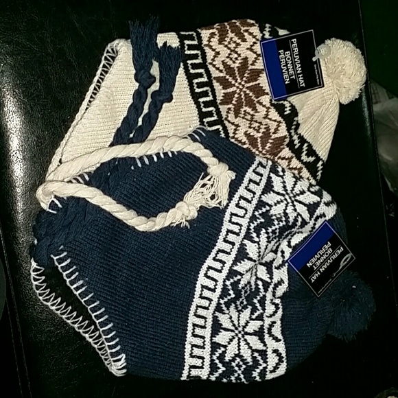 Peruvian hats with twist ties