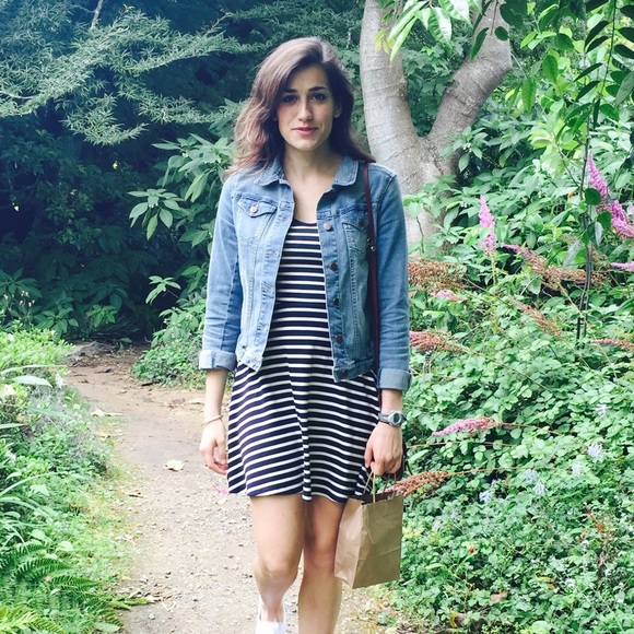 Forever 21 striped flowy dress