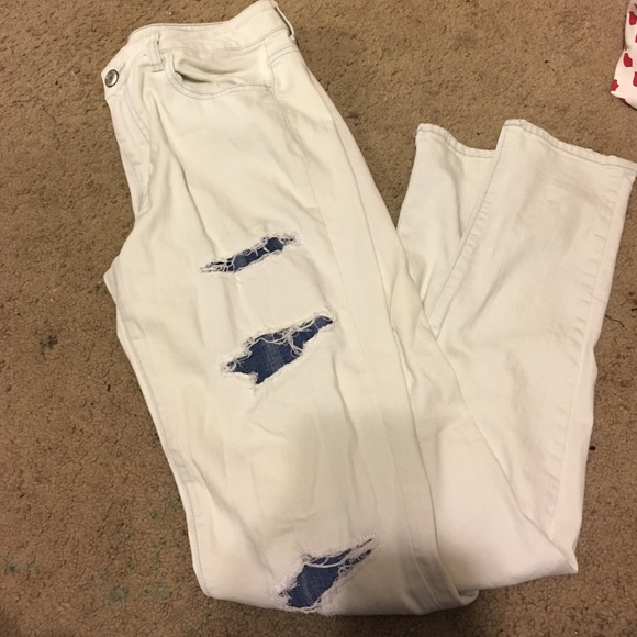AEO White denim